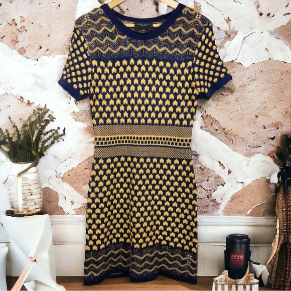 Romeo & Juliet Couture | Dresses | Romeo Juliet Knit Fair Isle Short Sleeve Career Mini Sheath Dress Marigold | Poshmark Romeo & Juliet Couture | Dresses | Romeo Juliet Knit Fair Isle Short Sleeve Career Mini Sheath Dress Marigold | Poshmark